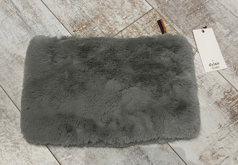 Dylan Shearling Soft Clutch Heather