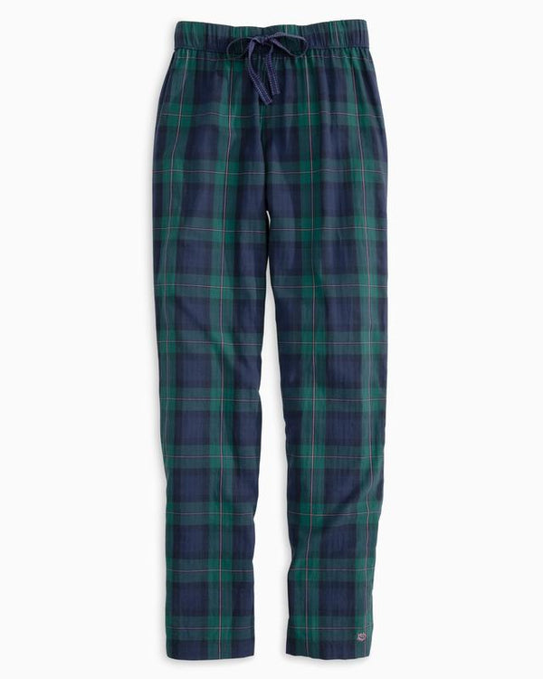 Southern Tide Coastal Watch Plaid Lounge Pant Blue Night Dan s