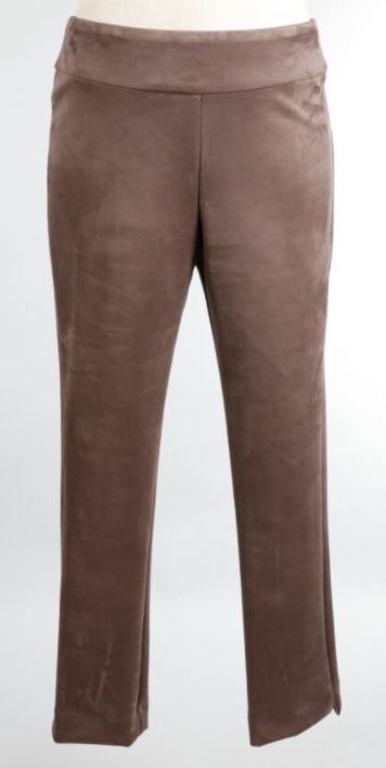 Krazy Larry Pull on Suede Pant Cocoa