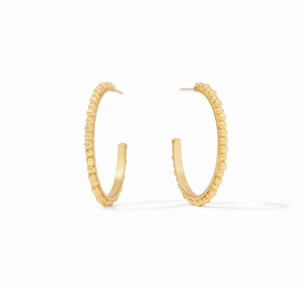 Julie Vos Colette Bead Hoop Gold Large