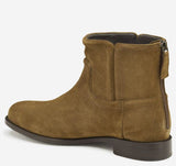 Johnston & Murphy Darby Back-Zip Bootie Whiskey Suede