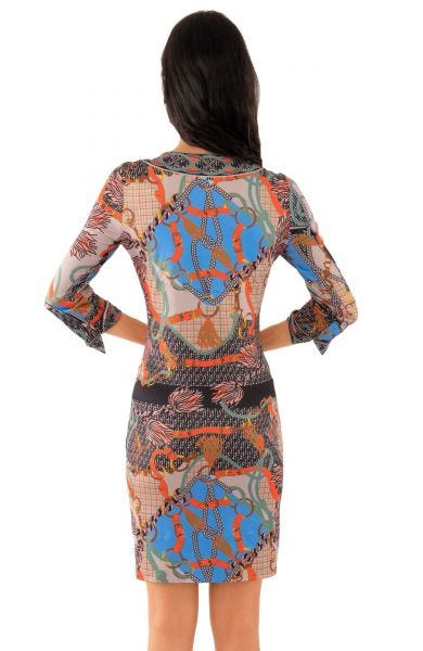Gretchen Scott Bordertown Dress Ditto Print Black
