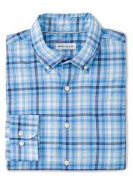 Peter Millar Walker Cotton-Stretch Sport Shirt Cottage Blue