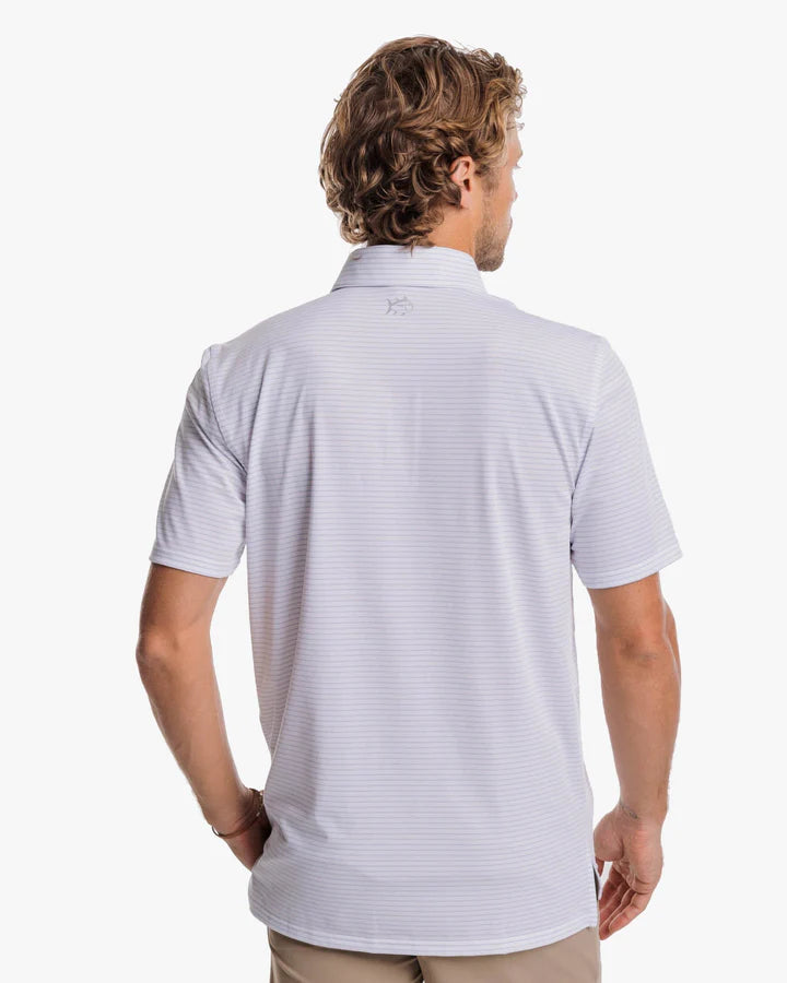 Southern Tide Driver Mayfair Performance Polo Shirt in Classic White