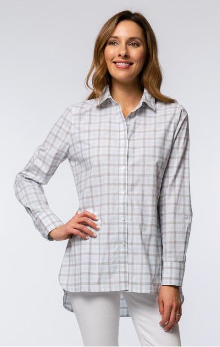 Tyler Boe Etched Cotton Check Workshirt Multi