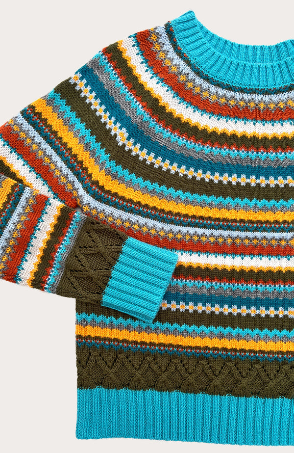 Tyler Boe Fairisle Crew Multi