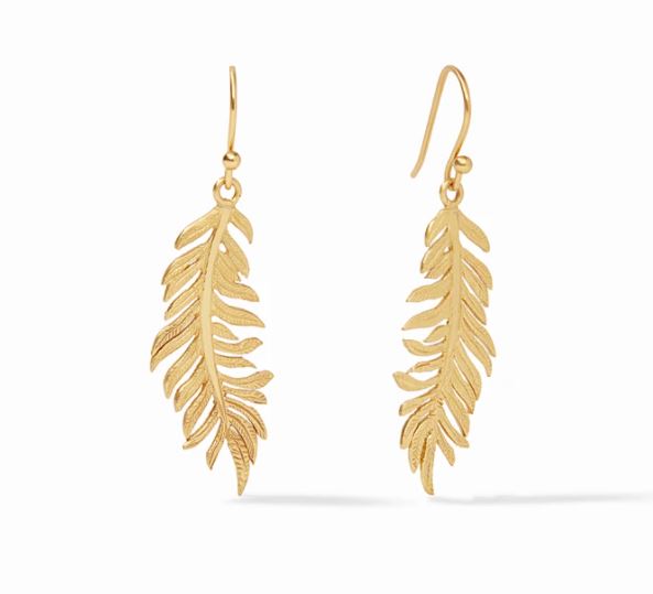 Julie Vos Fern Earring Gold