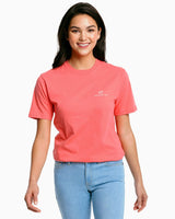 Southern Tide Flamingle SkipJack T-Shirt Coral