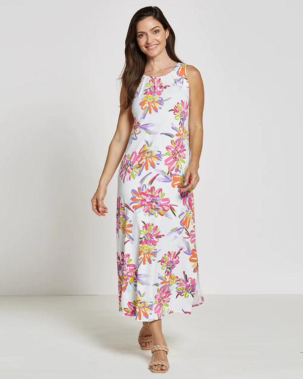 Jude Connally Pam Dress Jude Cloth Impressionist Floral White