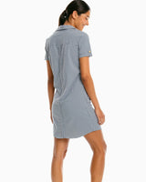 Southern Tide Gameday Kamryn Intercoastal Shirt Dress Black