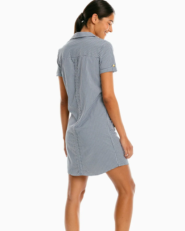 Southern Tide Gameday Kamryn Intercoastal Shirt Dress Black