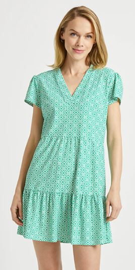 Jude Connally Ginger Dress Jude Cloth Mini Links Geo Grass