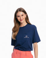 Southern Tide Go With The Flow Turtle Tee Nautical Navy