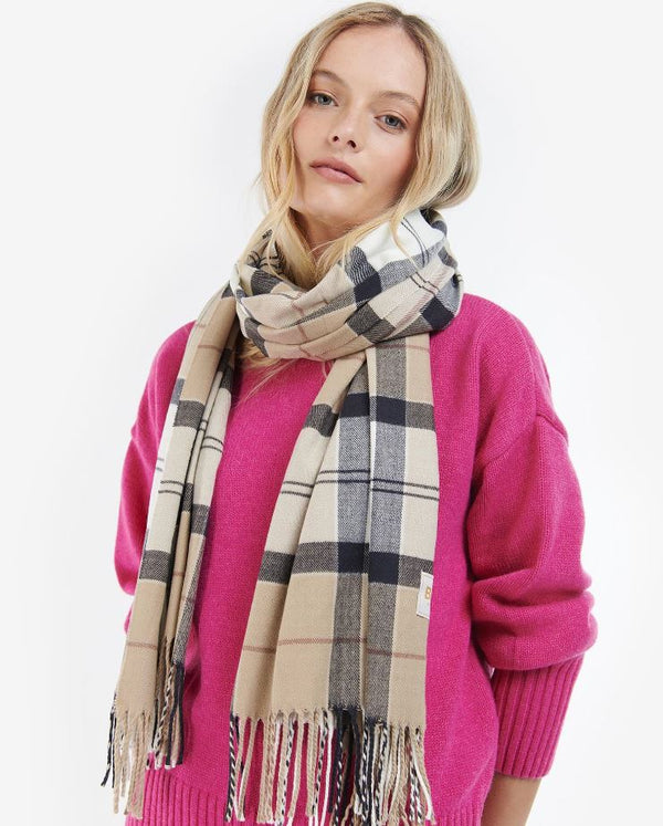 Barbour Hailes Tartan Wrap Rosewood