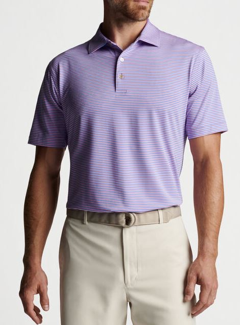 Peter Millar Hales Performance Jersey Polo Martime/Bloom