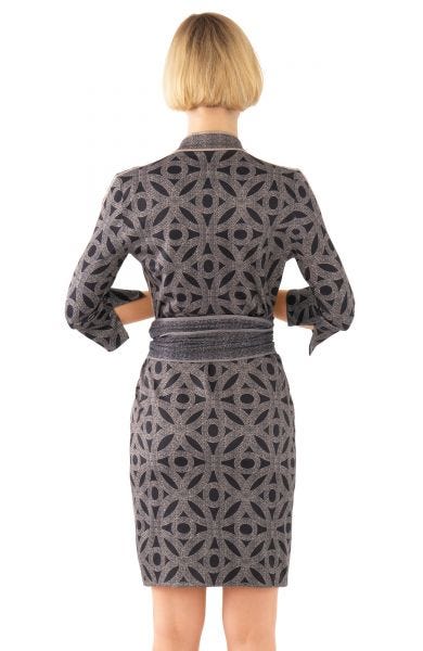 Gretchen Scott Mandarin Dress Hooplah Black