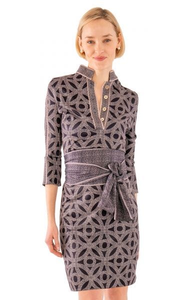 Gretchen Scott Mandarin Dress Hooplah Black