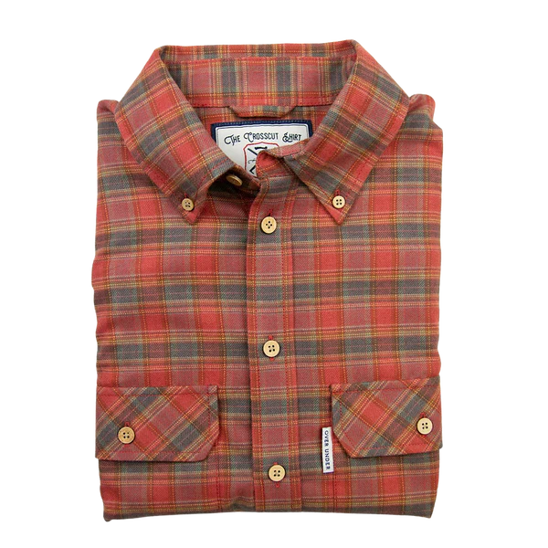 Over Under Crosscut Flannel Shirt Red Oak