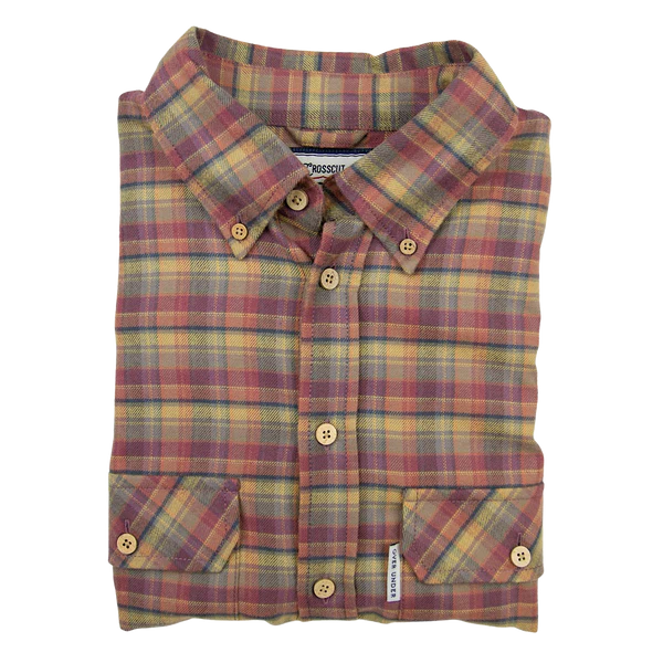 Over Under Crosscut Flannel Shirt Sorghum