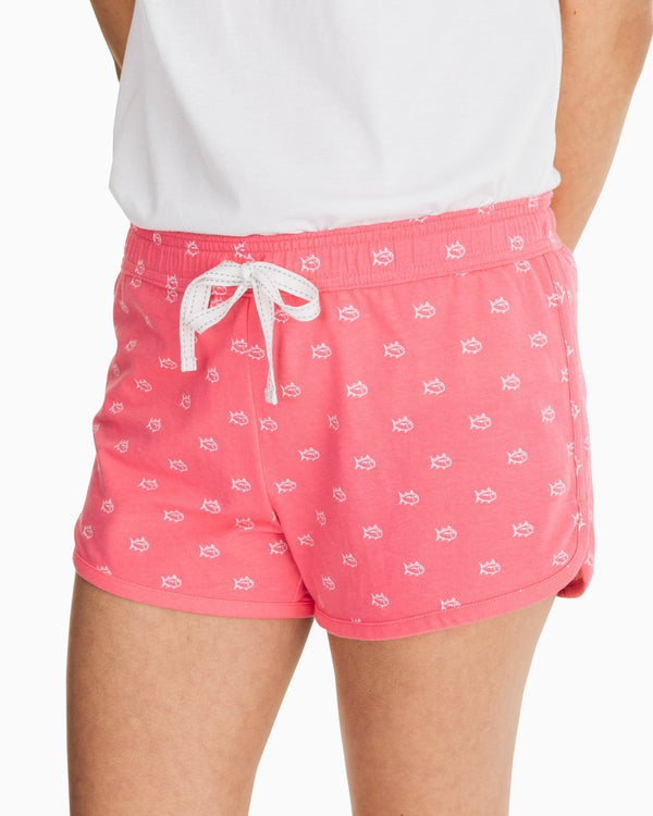 Southern Tide Skipjack Printed Lounge Short Island Pink