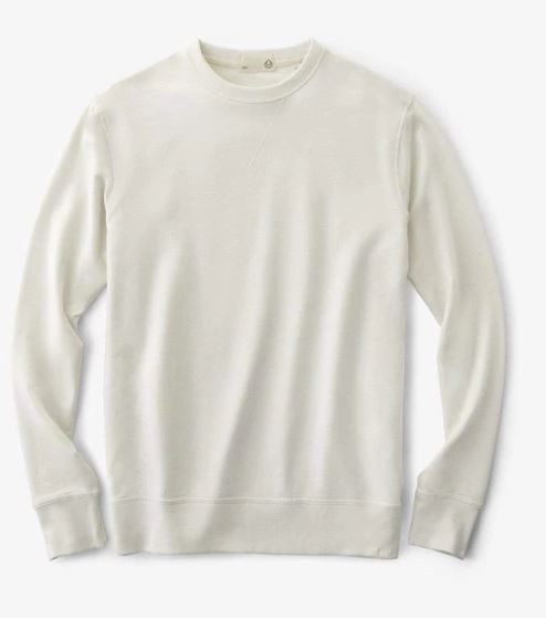 tasc Varsity Sweatshirt Ivory Heather