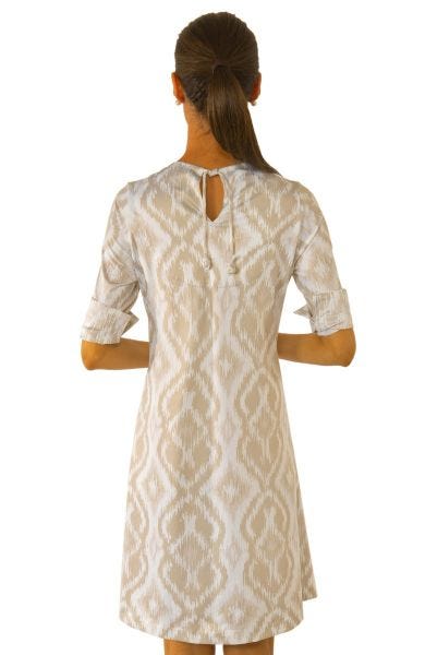 Gretchen Scott Swinger Dress Kitt Ikat Khaki