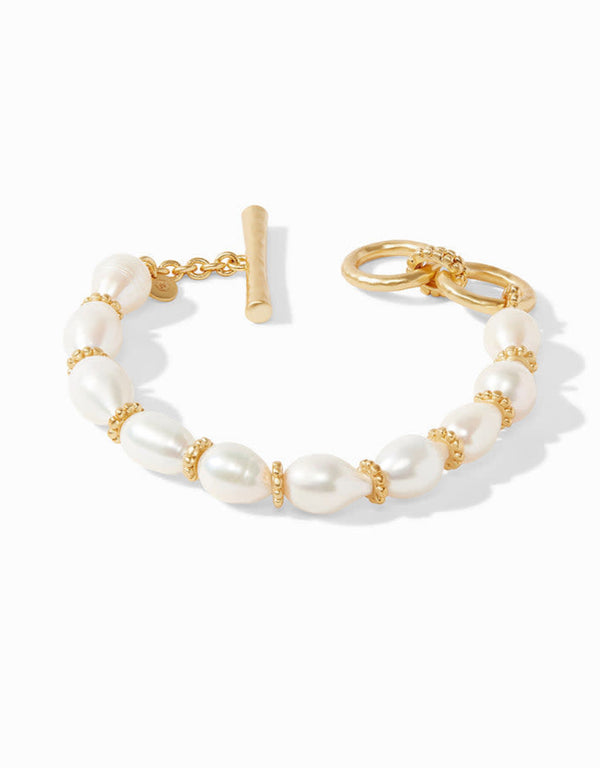 Julie Vos Marbella Bracelet Gold Freshwater Pearl