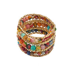WorldFinds Kantha Layered Bracelet