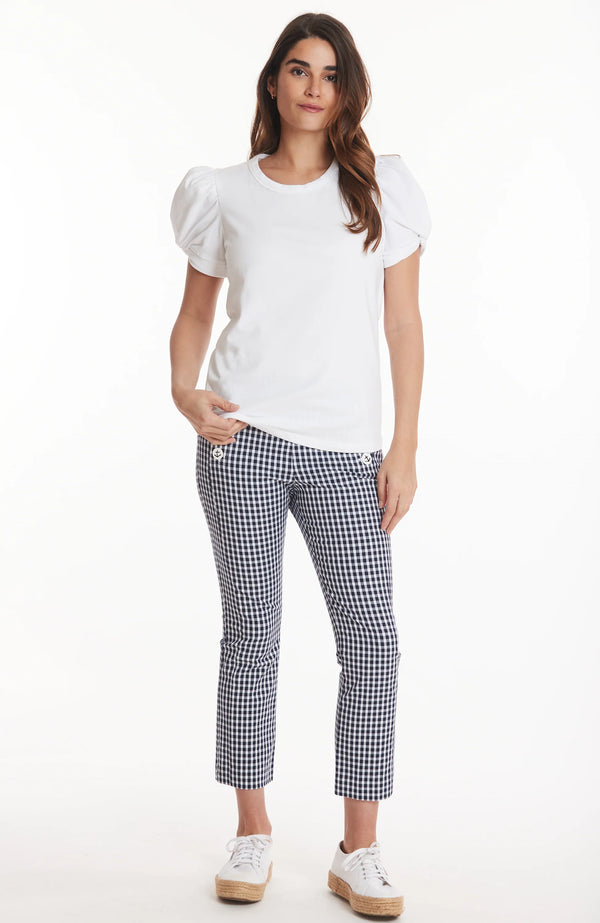 Tyler Boe Kari Puff Sleeve Tee White