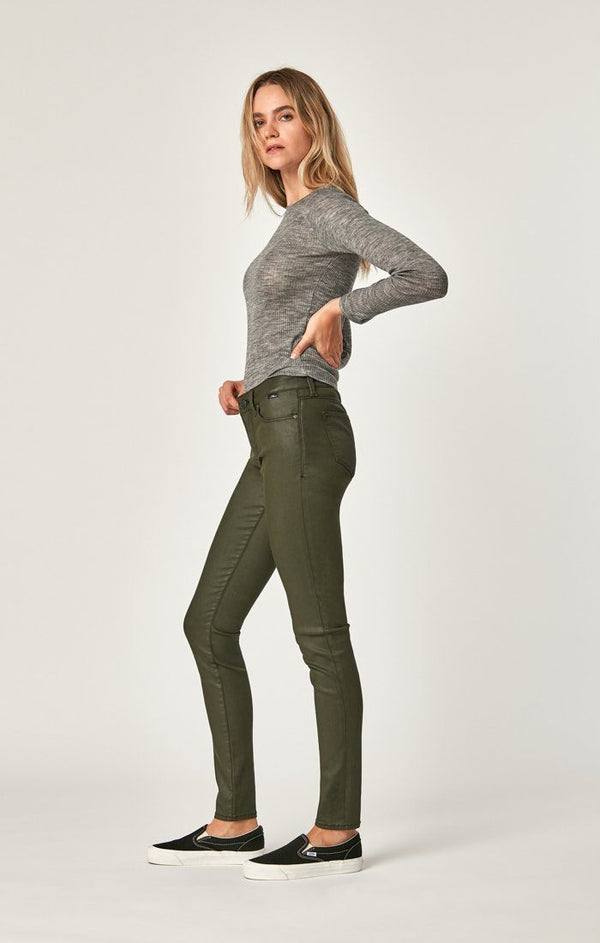 MAVI TESS SUPER SKINNY IN KHAKI JEATHER KHAKI