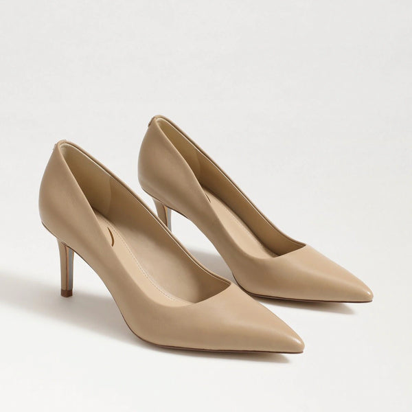 Sam Edelman Vienna Kitten Pump Soft Beige Leather