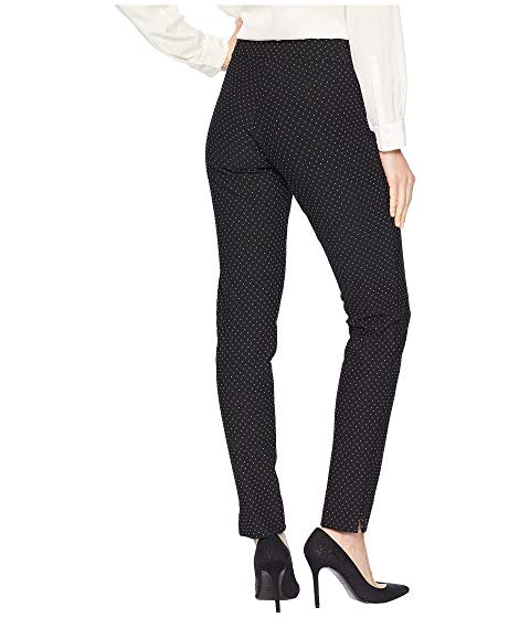 Krazy Larry Ribbed Pindot Ponte Long Pull-On Pants