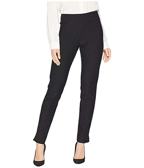 Krazy Larry Ribbed Pindot Ponte Long Pull-On Pants