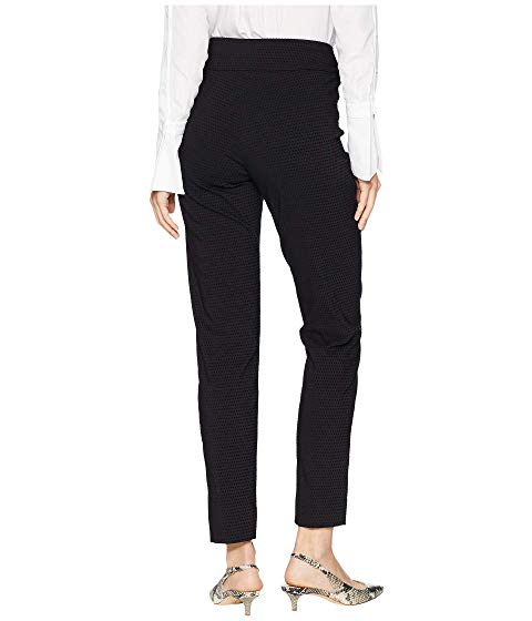 Krazy Larry Black Velvet Dot Pull-On Ankle Pant