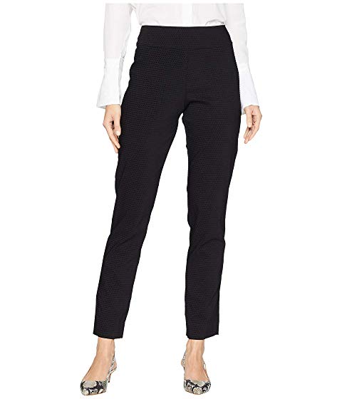 Krazy Larry Black Velvet Dot Pull-On Ankle Pant