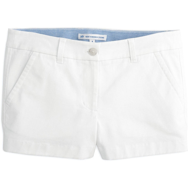 Southern Tide 3" Leah Short Classic White