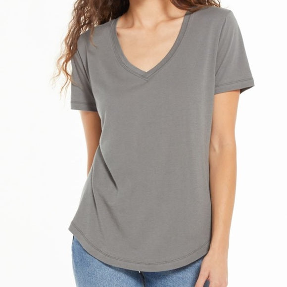 Z Supply Kasey Modal V-Neck Tee Sedona Sage