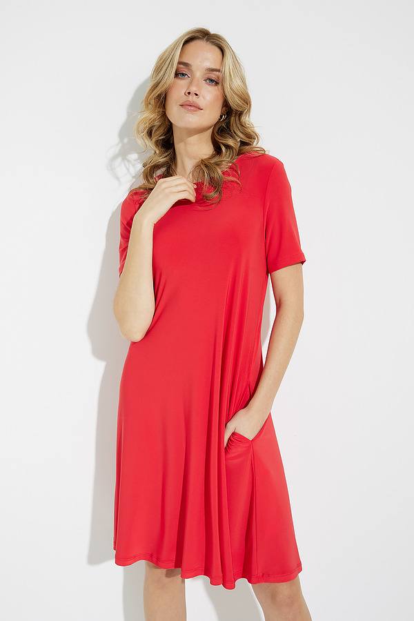Joseph Ribkoff Dress Style #202130S Magma Red