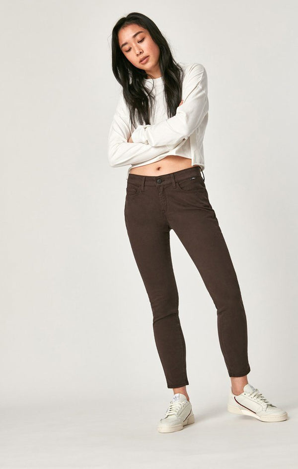 Mavi Alexa Ankle Skinny Black Coffee Sateen