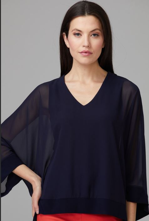 Joseph Ribkoff Blouse Style #201086 Midnight Blue