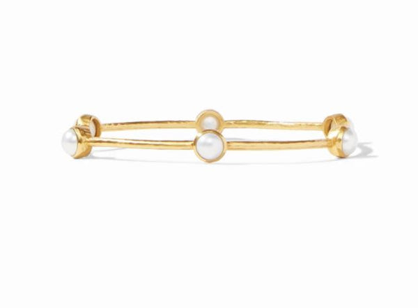 Julie Vos Milano Bangle Gold Pearl