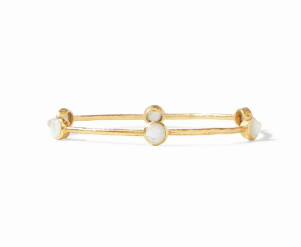 Julie Vos Milano Bangle Gold Mother Of Pearl