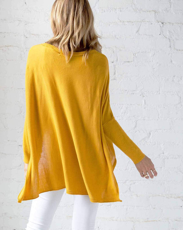 Mersea The Catalina Travel Sweater Mustard