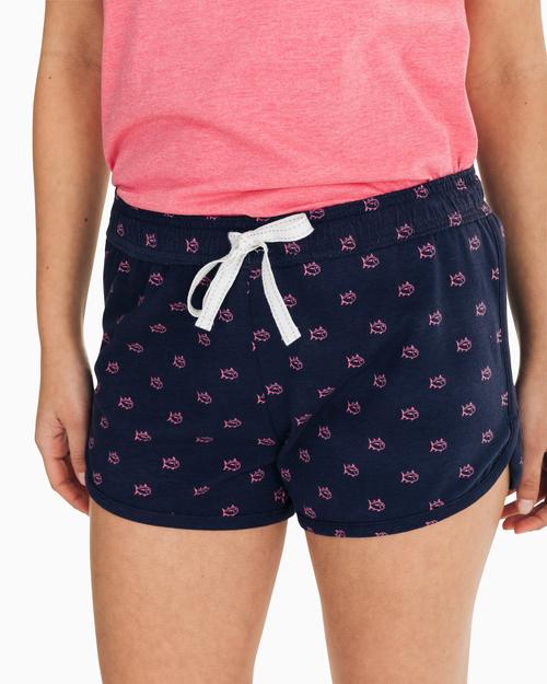 Southern Tide Skipjack Printed Lounge Short Nautical Navy