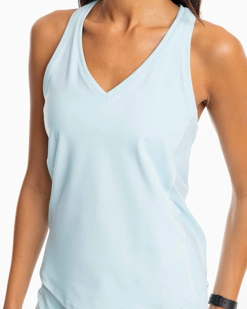 Southern Tide Nelli Skip Stripe Tank Top Wake Blue