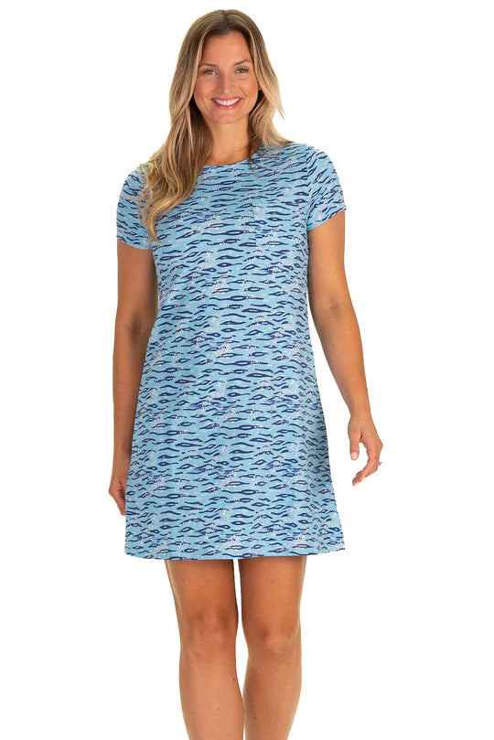 Duffield Lane Performance Noreen Dress in Leland Gal Shoreline