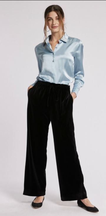 Tyler Boe Palmer Velvet Wide Leg Pant