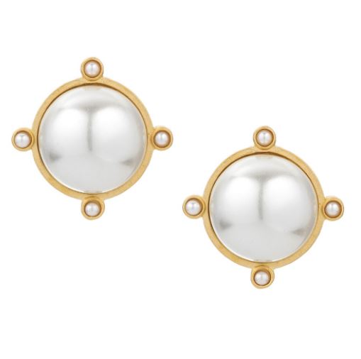 French Kande Pearl Oreille Earrings
