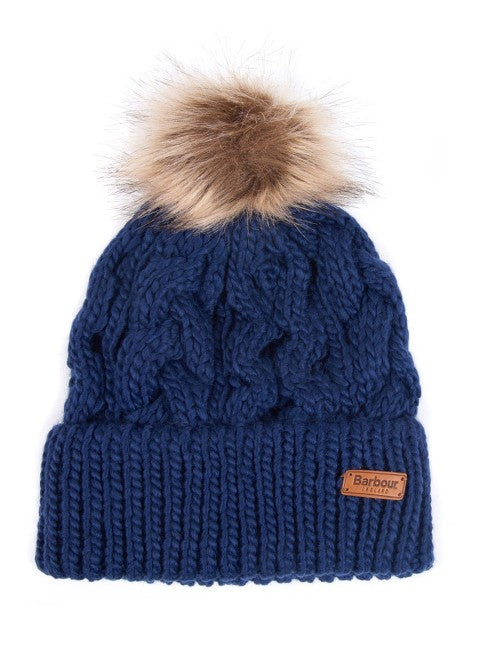 Barbour Penshaw Cable Beanie Navy