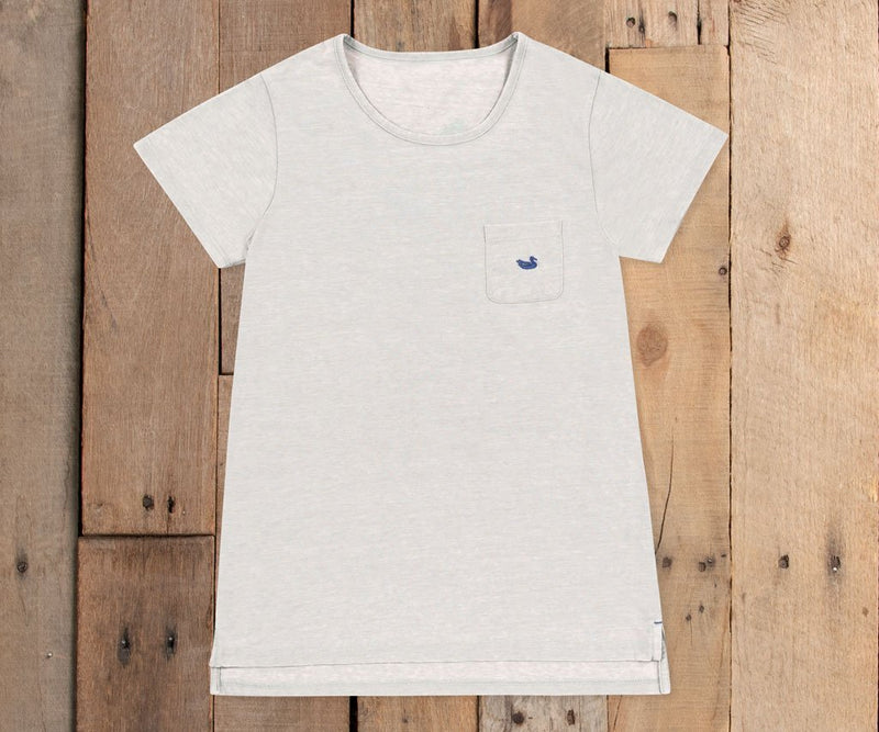 Southern Marsh Seawash Tropical Crewneck Tee Light Gray